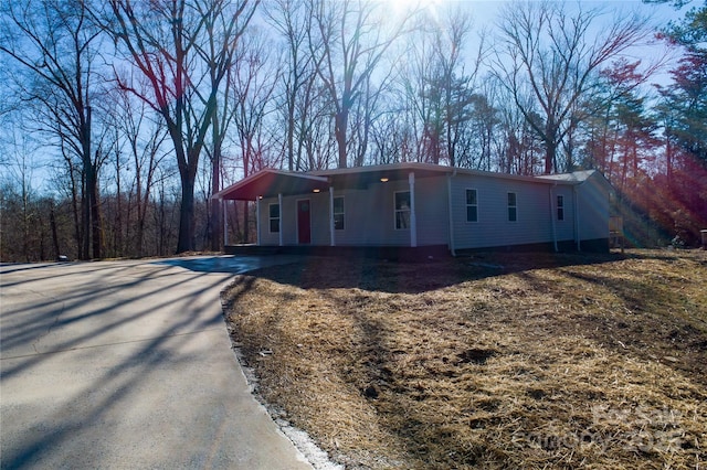 view of ranch-style home