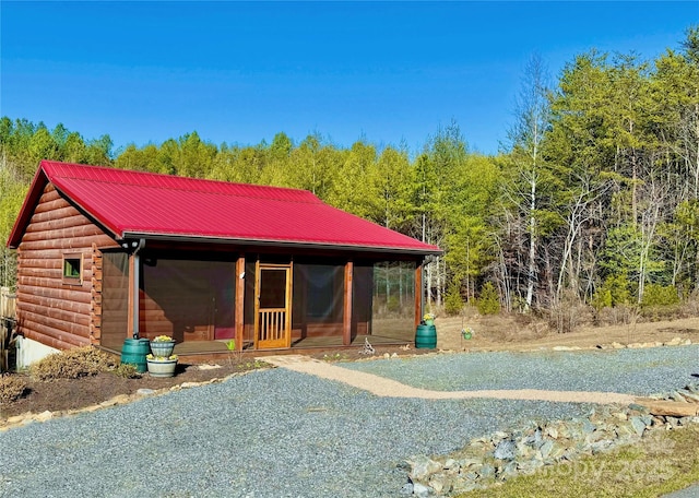 view of horse barn