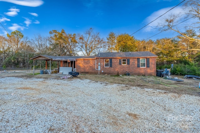 view of ranch-style house