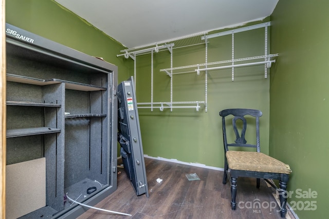 interior space featuring dark hardwood / wood-style floors