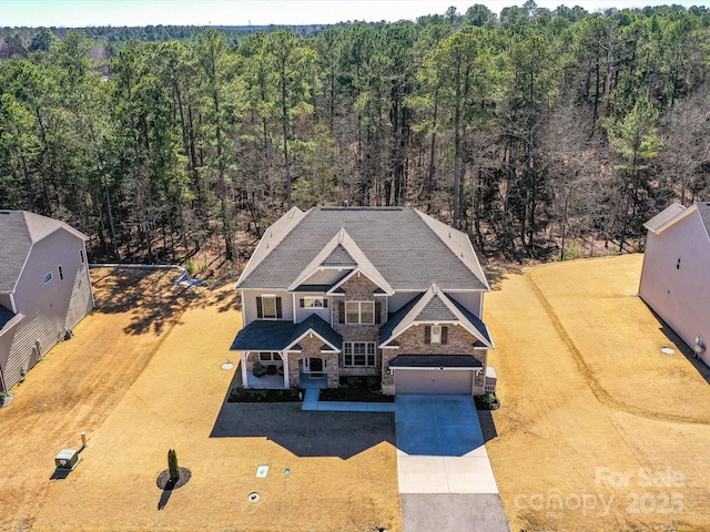 birds eye view of property