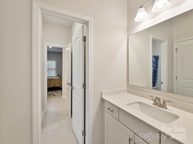 bathroom with vanity