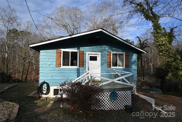 view of bungalow