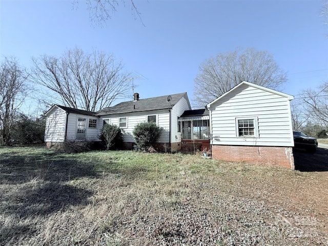 view of back of property