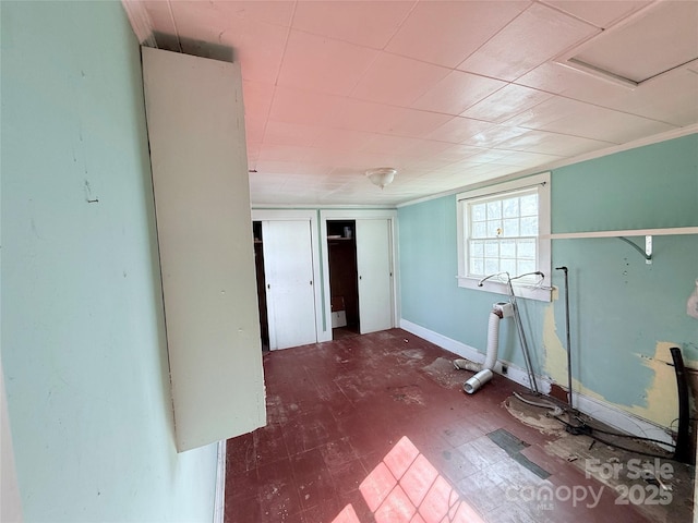 view of clothes washing area