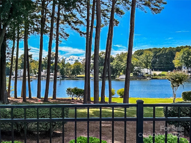 view of water feature