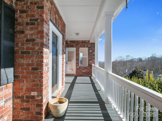 view of balcony