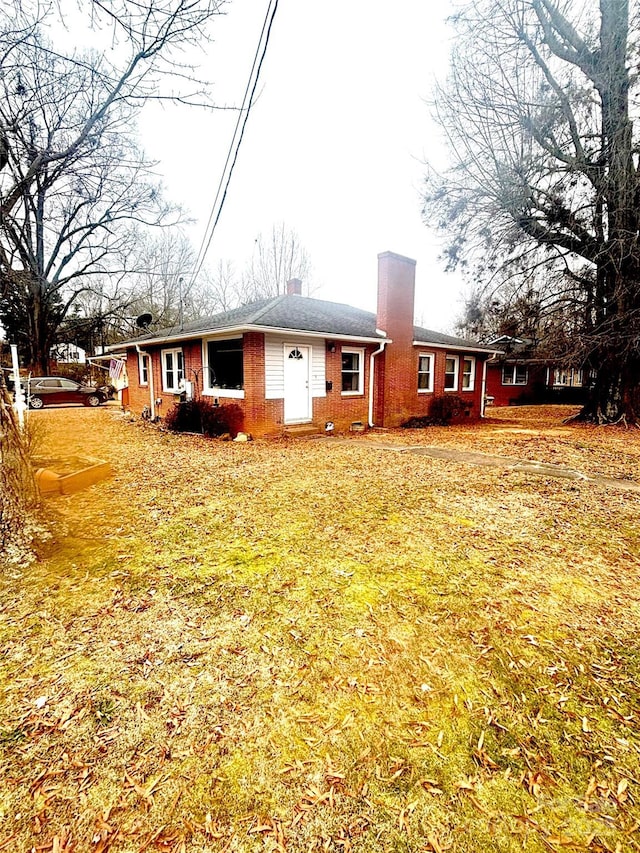 view of back of property