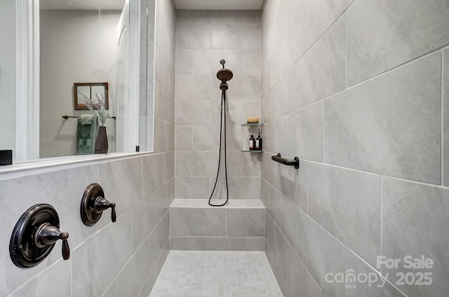 9428 Liberty Hill Dr, Mint Hill, NC 28227 - bathroom with a tile shower