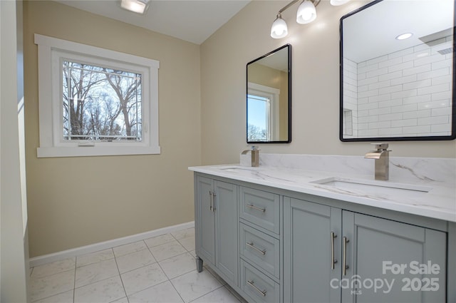 bathroom with vanity