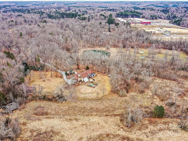 bird's eye view featuring a rural view