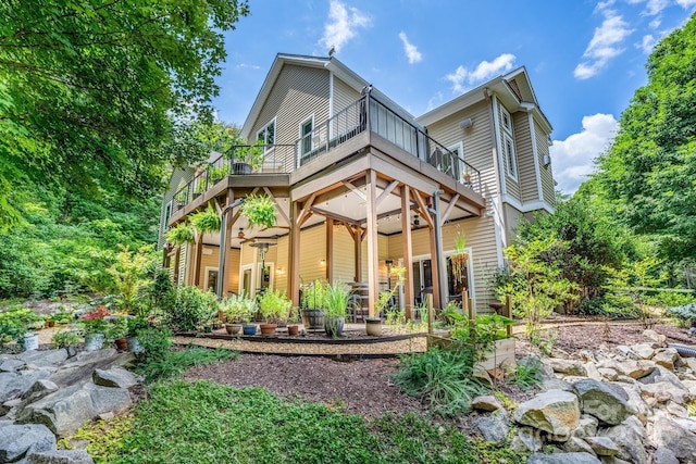 view of rear view of property