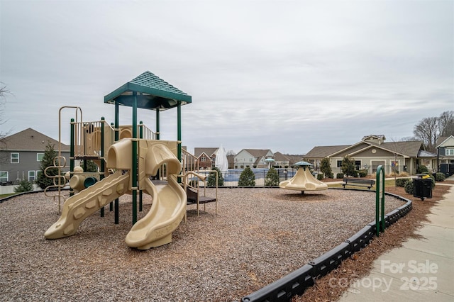 view of jungle gym