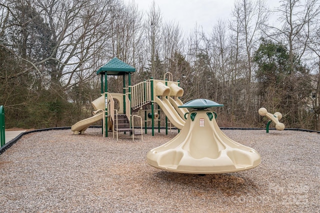 view of jungle gym