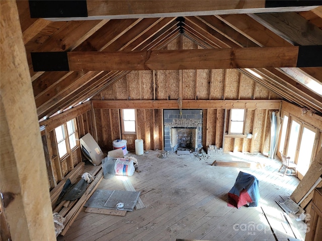 view of attic