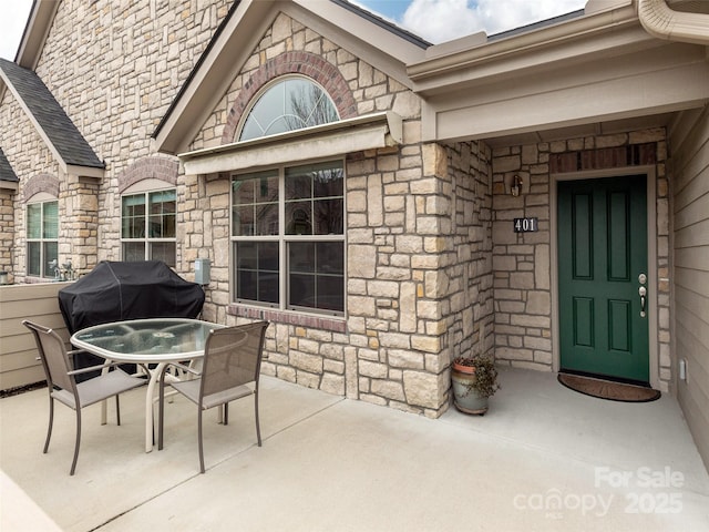 exterior space with a patio