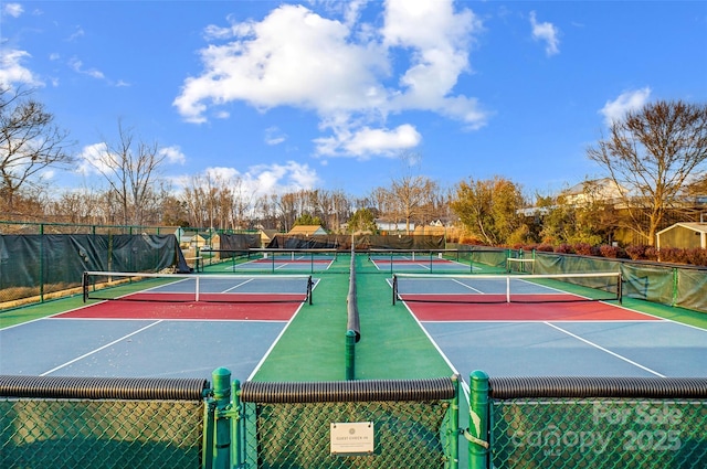 view of tennis court