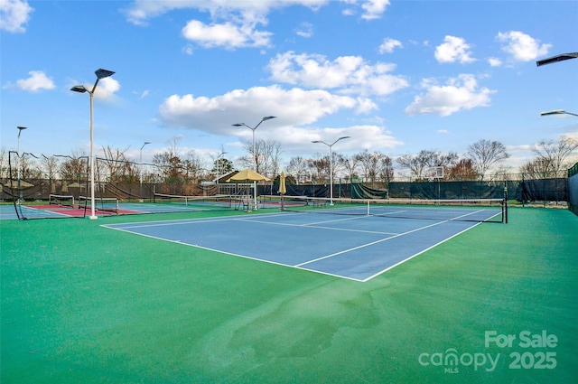 view of tennis court