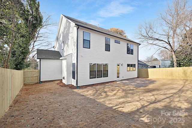 view of rear view of property