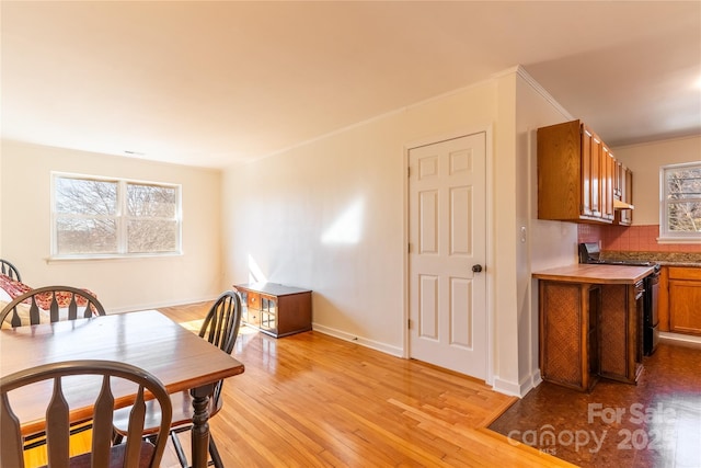 615 Biltmore Ave Unit T7, Asheville, NC 28803 - dining room featuring baseboards and light wood-style floors