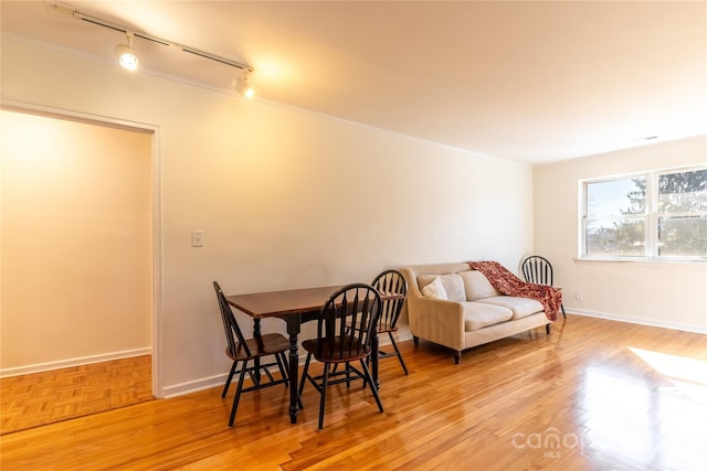 615 Biltmore Ave Unit T7, Asheville, NC 28803 - dining space featuring baseboards and wood finished floors