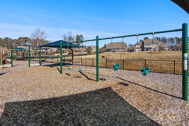 view of jungle gym