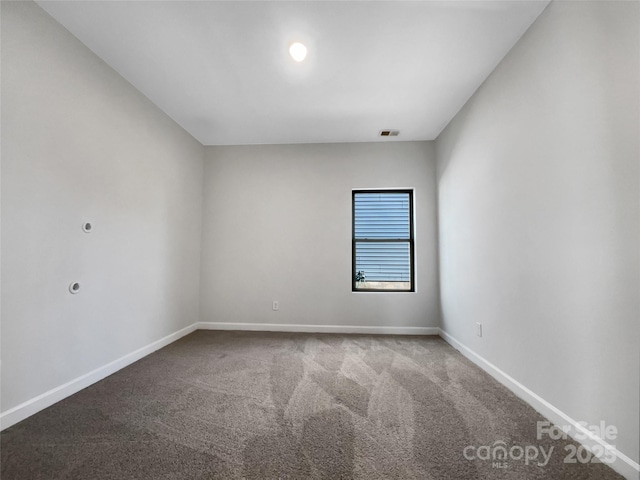 view of carpeted empty room