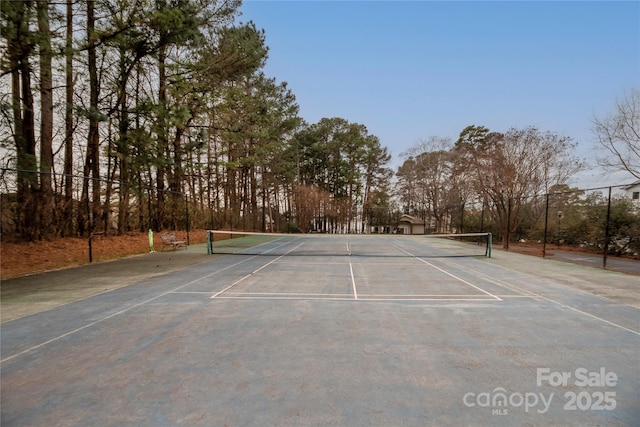 view of tennis court