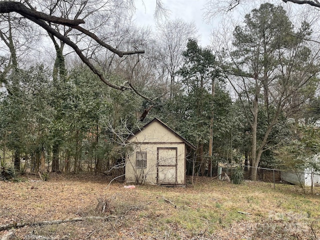 view of outdoor structure