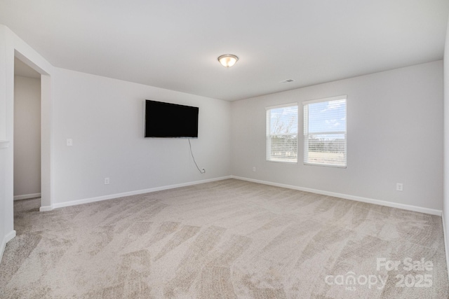 view of carpeted empty room