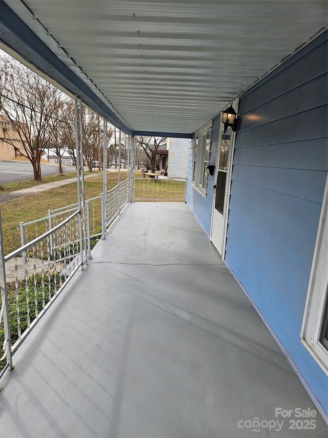 view of patio with covered porch