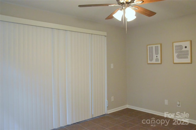 view of tiled empty room