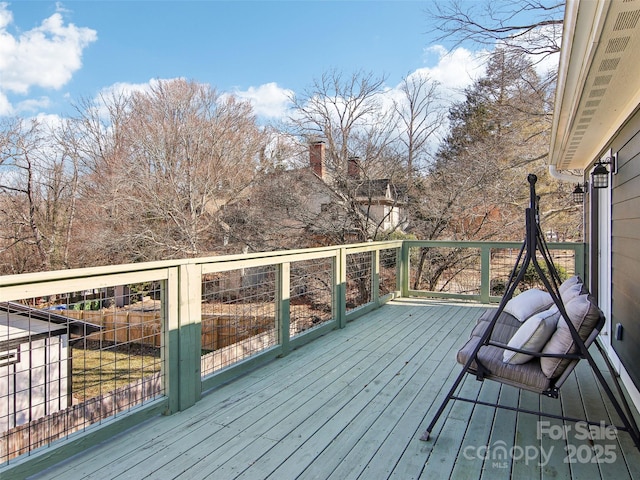 view of wooden terrace