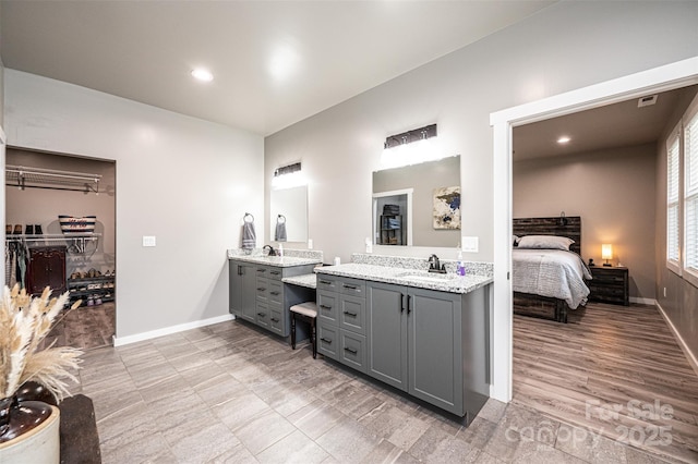 bathroom featuring vanity