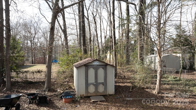 view of outdoor structure