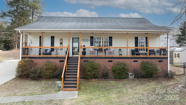 bungalow-style house featuring a porch