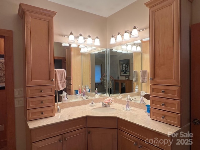 bathroom with vanity