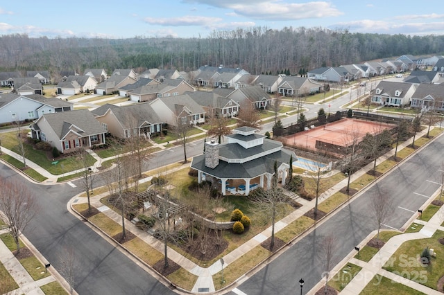 bird's eye view featuring a residential view