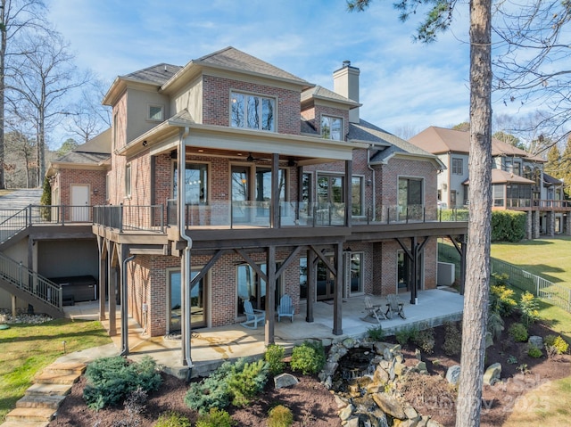 rear view of house featuring a patio area