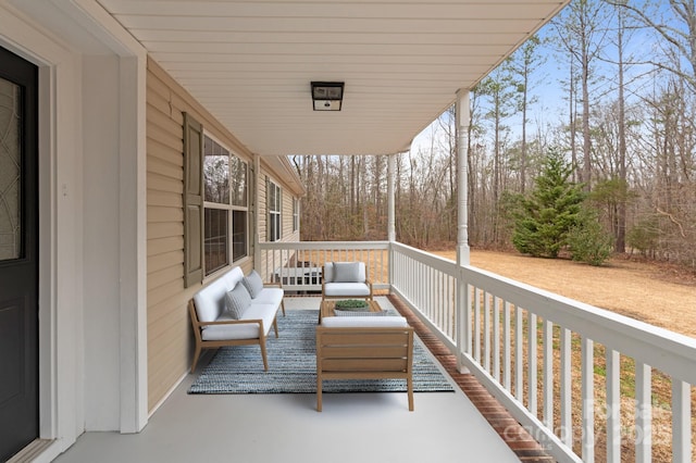 balcony with an outdoor living space