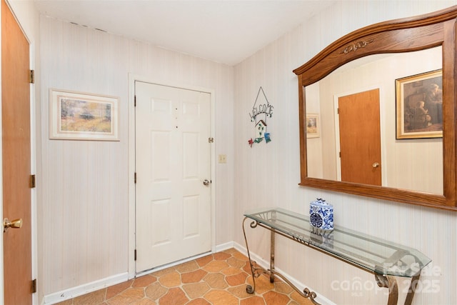 view of tiled entrance foyer