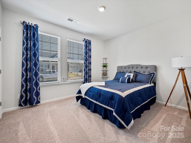 bedroom with carpet floors