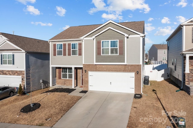 view of front of home featuring a garage