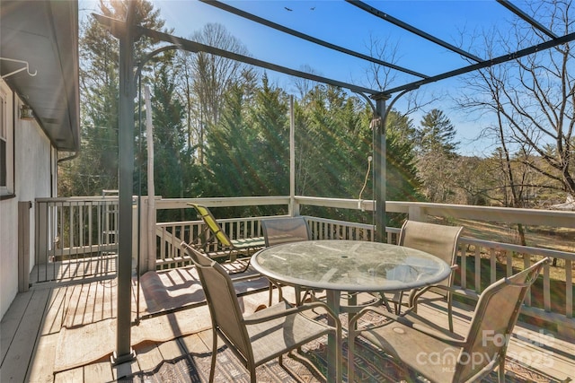 view of sunroom / solarium