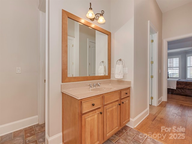 bathroom featuring vanity