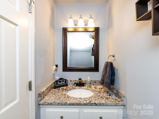 bathroom featuring vanity