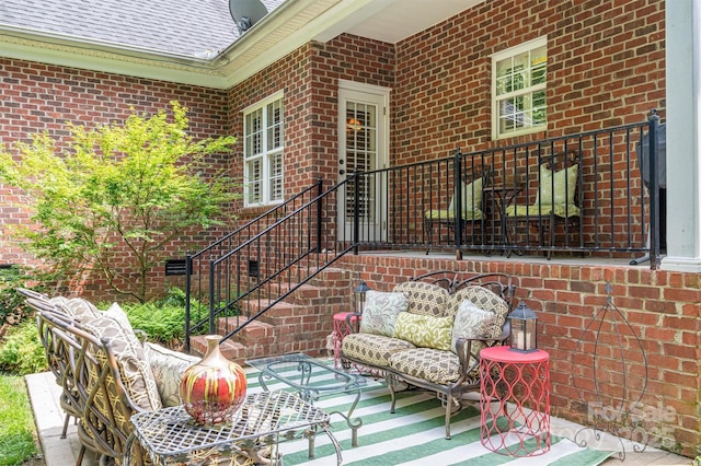 view of patio / terrace featuring outdoor lounge area