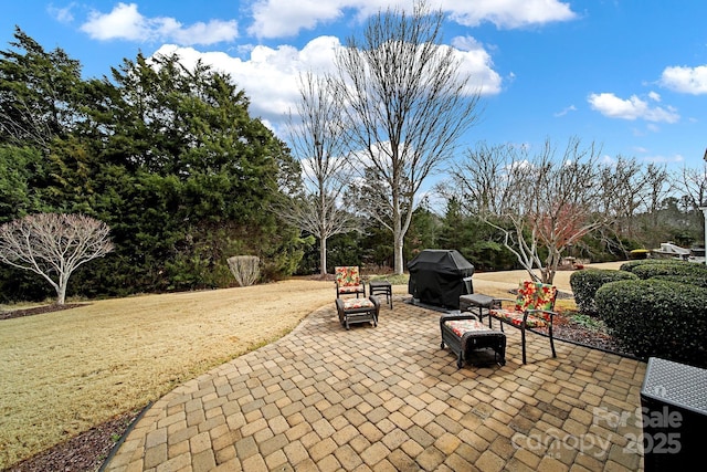 view of patio / terrace featuring area for grilling