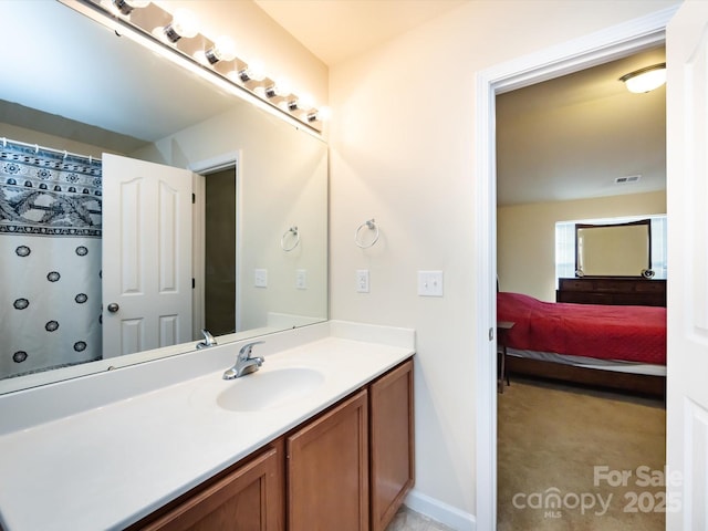 bathroom with vanity