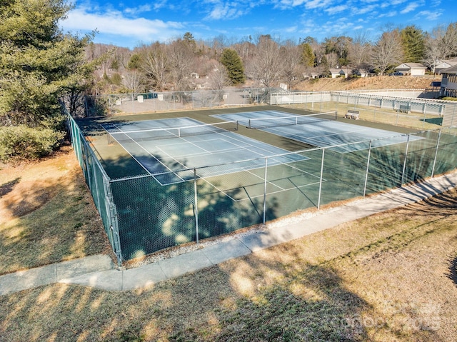 view of tennis court